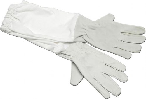 Перчатки пчеловода с нарукавником (натур.кожа)