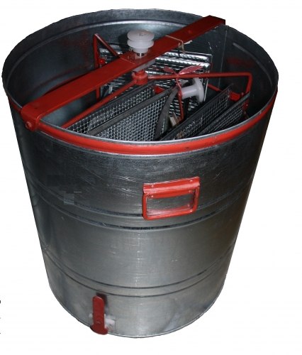 Медогонка 3-х рамочная оцинковка. хордиально-радиальная