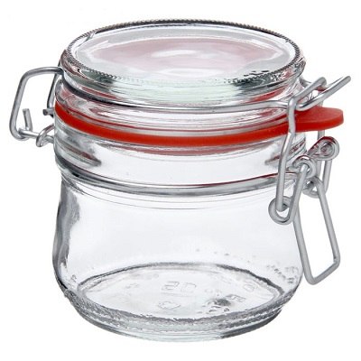 Банка стеклянная 250 мл, с крышкой