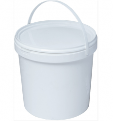 Ведро пластиковое круглое с крышкой (21л)