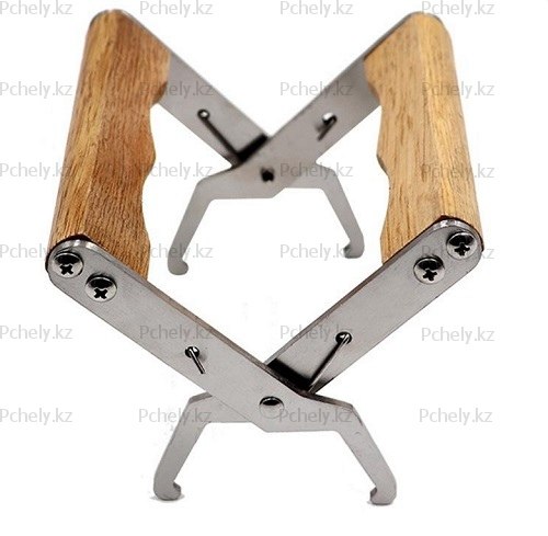 Захват для рамок (ручка дерево, нерж.)