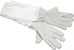 Перчатки пчеловода с нарукавником (натур.кожа)